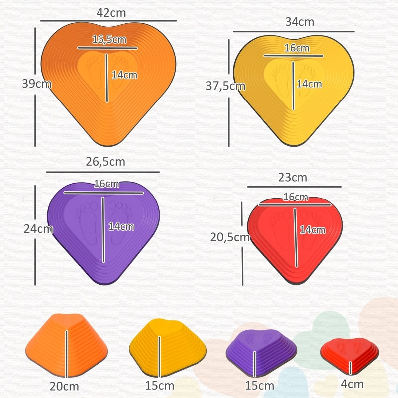 Set di 11 pietre di equilibrio impilabili e leggere, antiscivolo, per uso interno/esterno.