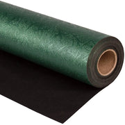 Pacco di carta per avvolgere - Rotolo di carta da regalo - Versatile - Verde e nero - Festa di compleanno, vacanza e matrimonio - 43,2 cm x 5 m
