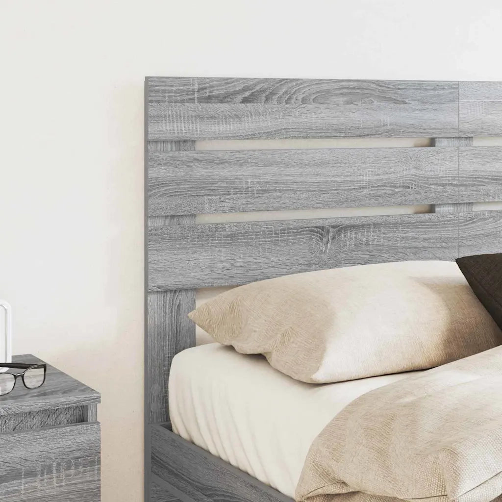 Testiera-Testata-Testiera Decorativa Grigio Sonoma 150 cm Legno multistrato 252186