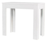 Consolle Allungabile in Legno H76,5x47x90/147cm 2 Allunghe Magix Larice Sbiancato Classica