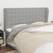 Testiera ad Orecchio Grigio Chiaro 163x23x118/128 cm in Tessuto 3118396