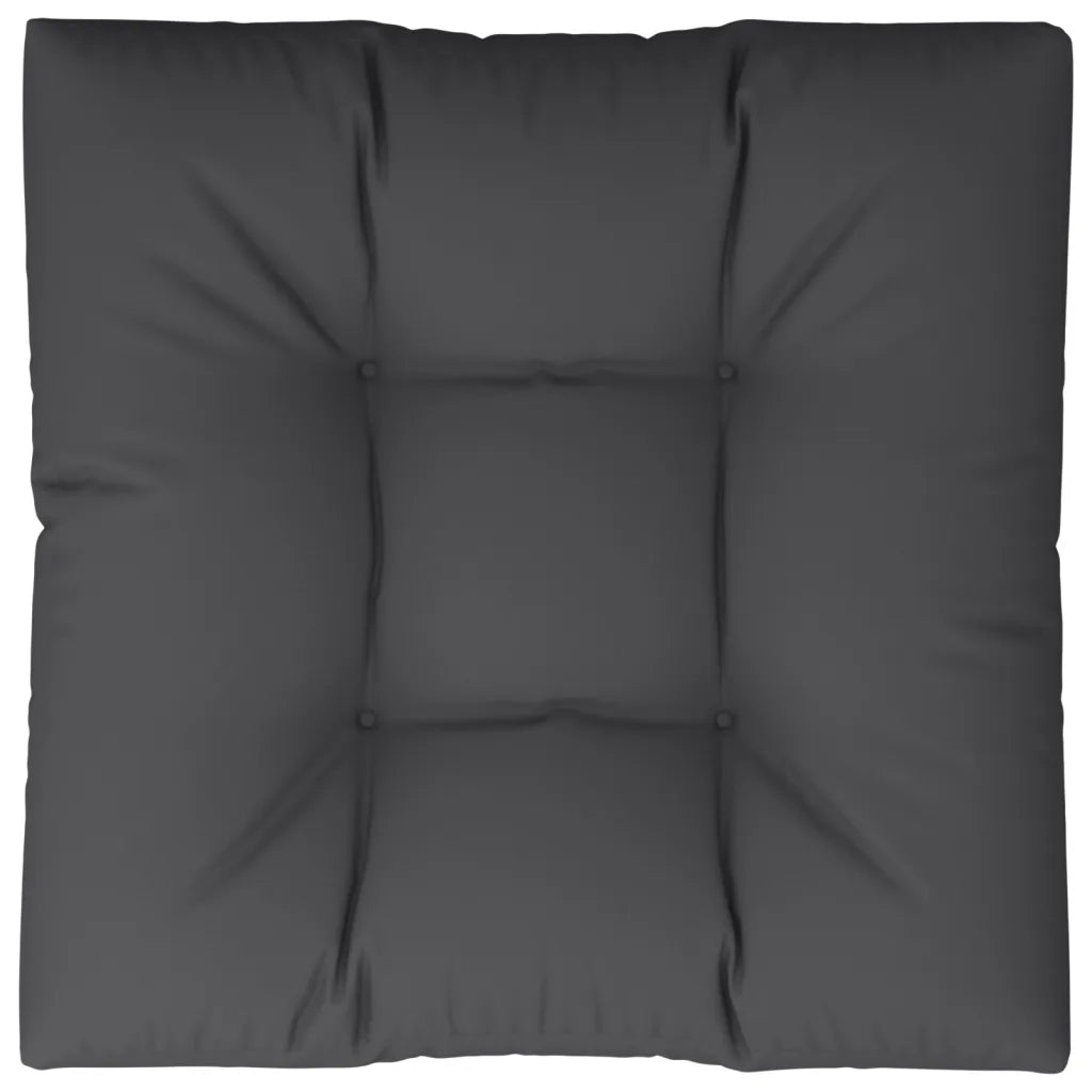 Cuscino per Pallet Nero 70x70x12 cm in Tessuto