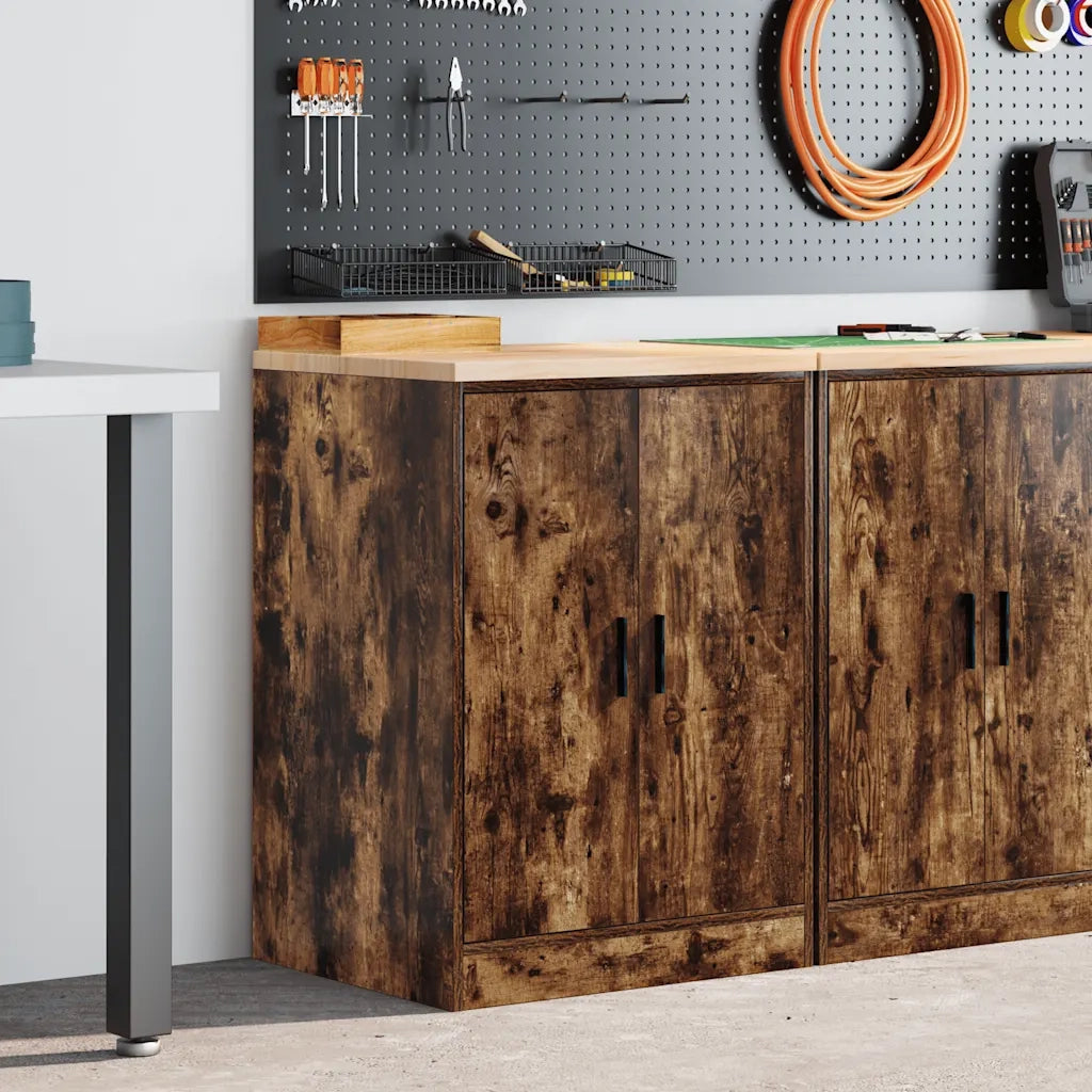 Armadietto da Garage in Rovere Affumicato 60x51x85 cm 860575