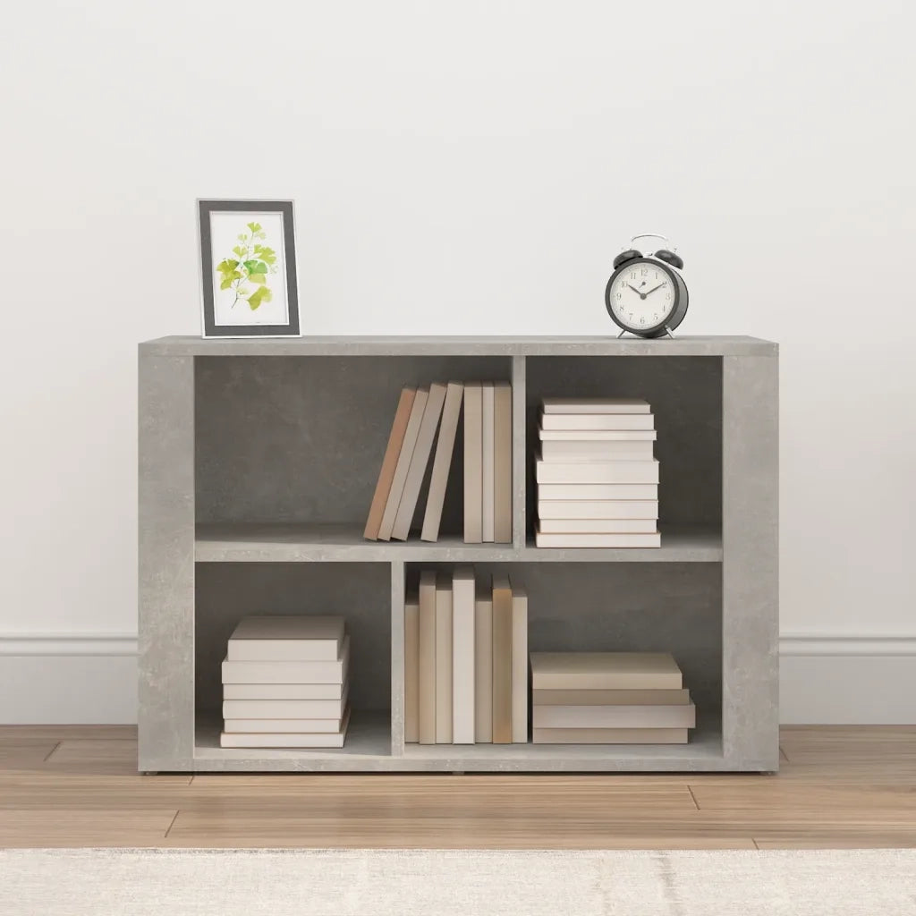 Credenza Grigio Cemento 80x30x54 cm in Legno Multistrato 819480