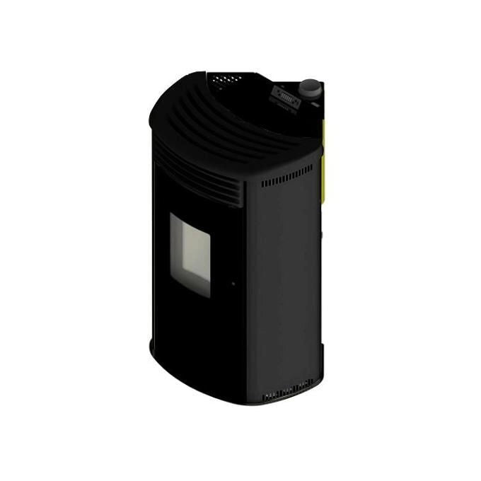 COLA LAFNF90Y MIMOSA Stufa a pellet canalizzata ad angolo Potenza termica 9,10 kW Capacita' serbatoio 16 Kg colore Nero