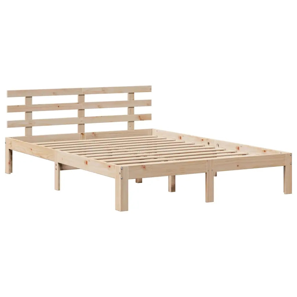 Giroletto con Cassetti 140x200 cm in Legno Massello di Pino