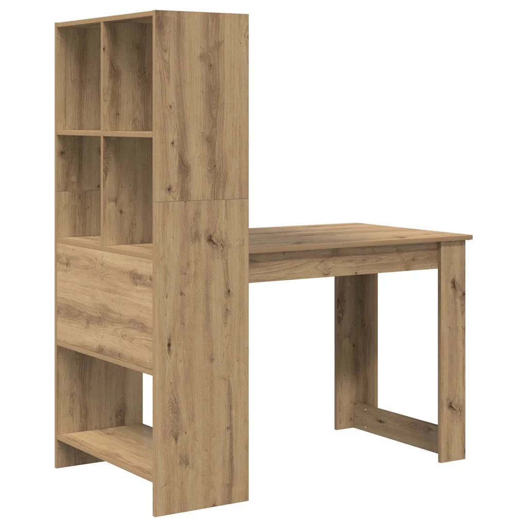 Scrivania con lo scaffale Rovere artigianale 122 x 67 x 145 cm 3337264