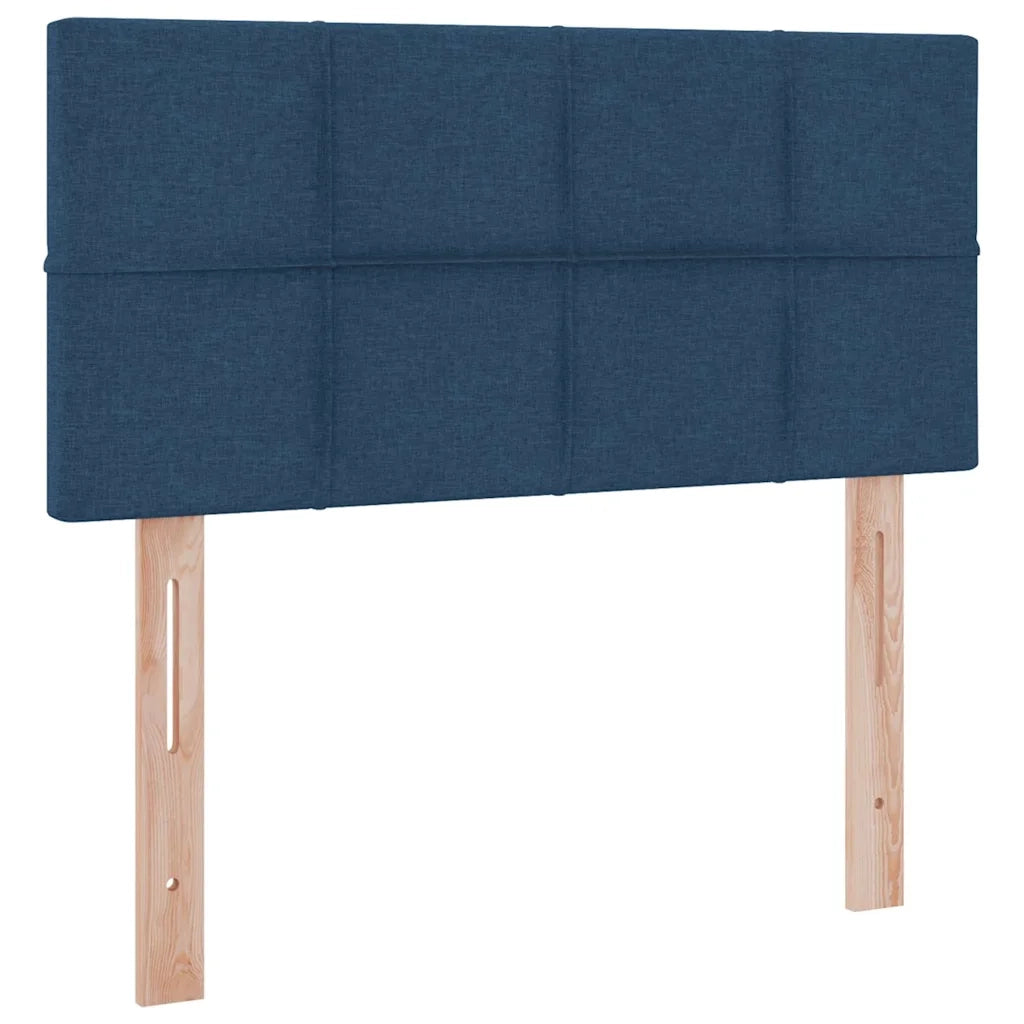 Letto con contenitore e materasso con testiera Blu 100 x 200 cm 3370493