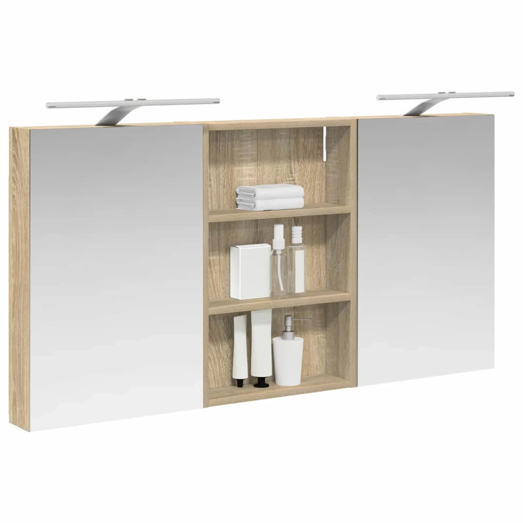 Set di Armadi da Bagno con porta 3 pcs 120 x 10,5 x 60,5 cm 3403738