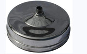 Canna Fumaria - Tappo con scarico condensa Monoparete ACCIAIO INOX AISI 316 -Vari Diametri- ø200