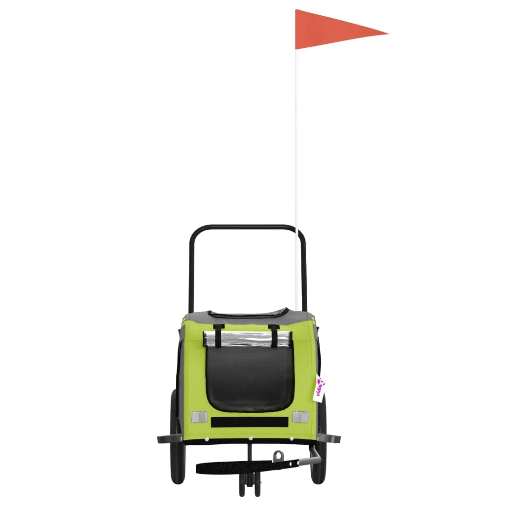 Rimorchio/carrello per animali domestici verde 02_0044286