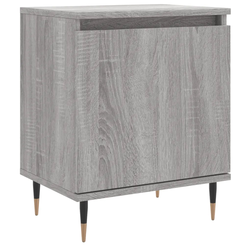 Comodino Grigio Sonoma 40x30x50 cm in Legno Multistrato 826824