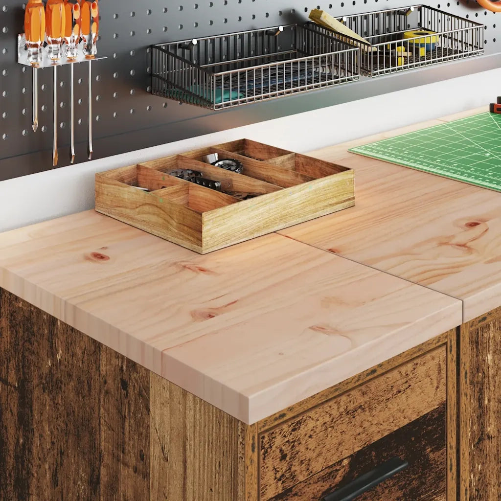 Armadietto per Garage in Legno Vecchio 30x51x85 cm CFW5502117
