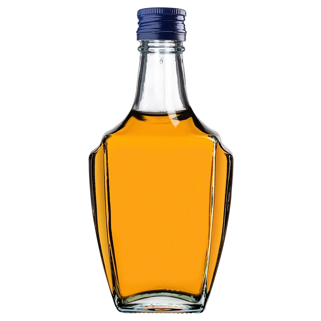 KADAX Bottiglia in Vetro per Tintura 250ml Con Tappo Blu Navy 10pz.