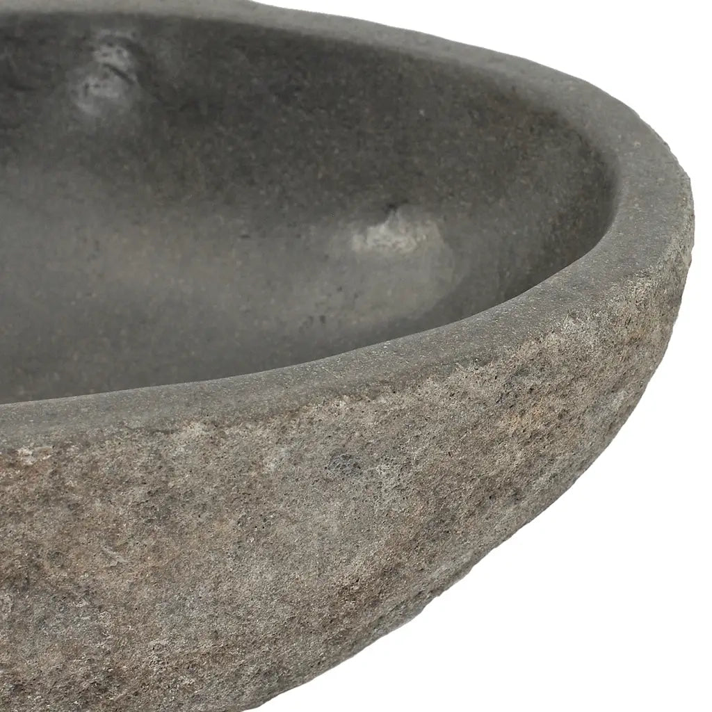 Lavandino-Lavello in Pietra di Fiume Ovale (29-38)x(24-31) cm