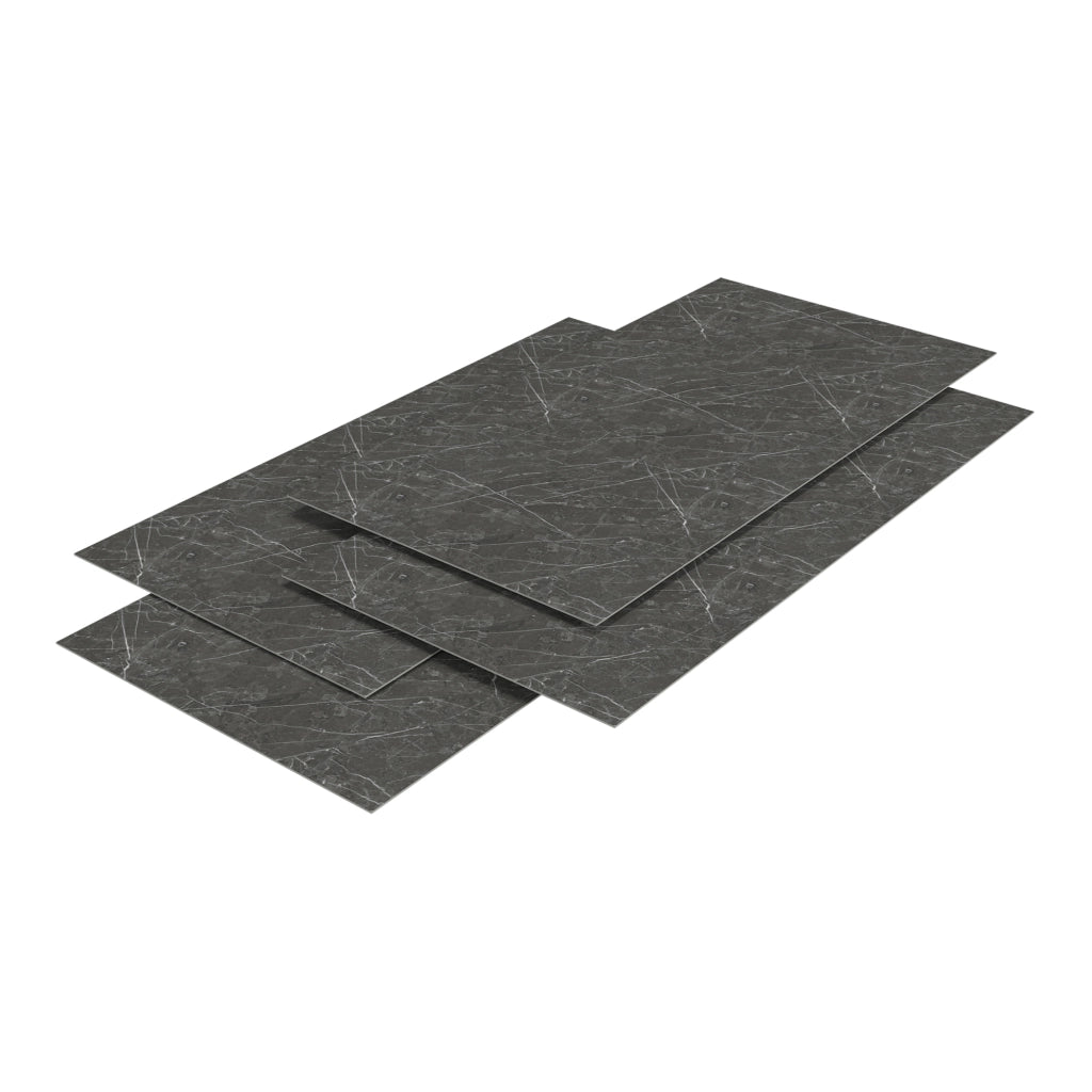 Set Bladel di 16 Pannelli Decorativi in PVC per Parete - Effetto Marmo Grey Diamond [neu.haus]