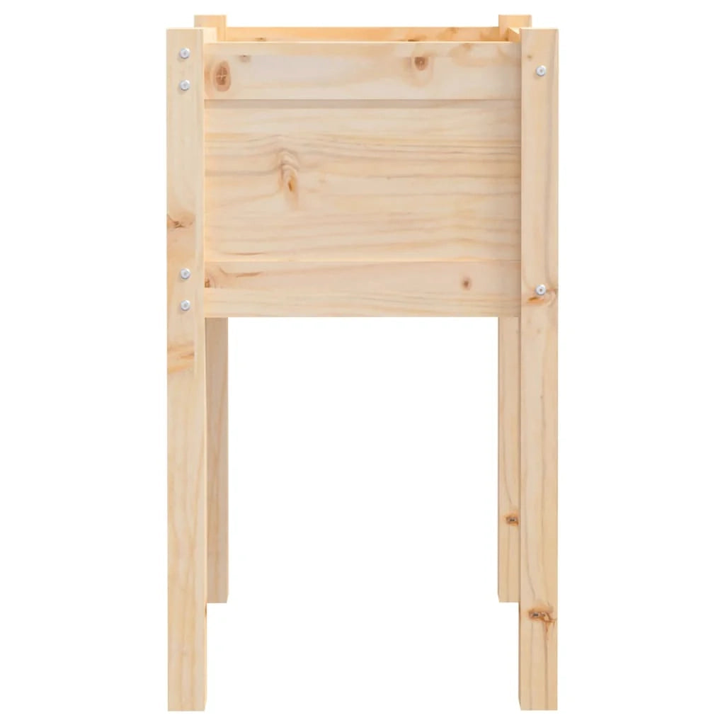 Fioriera rialzata per piante fiori giardino terrazze esterne set da 2 40 x 40 x 70 cm legno di pino massiccio marrone 02_0038899