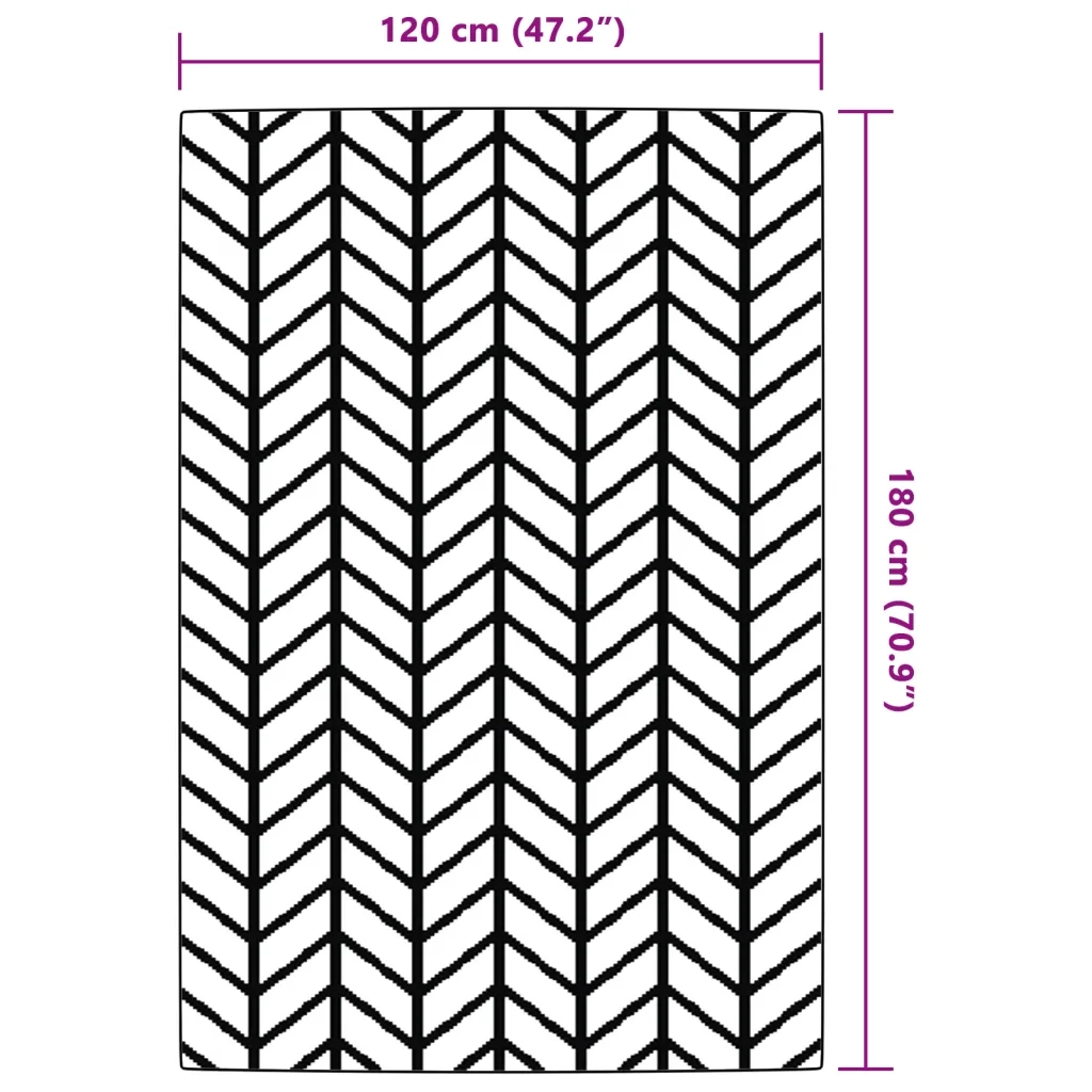 Tappeto da Esterni ARAKIL Grigio 120x180 cm in PP CFW2056770