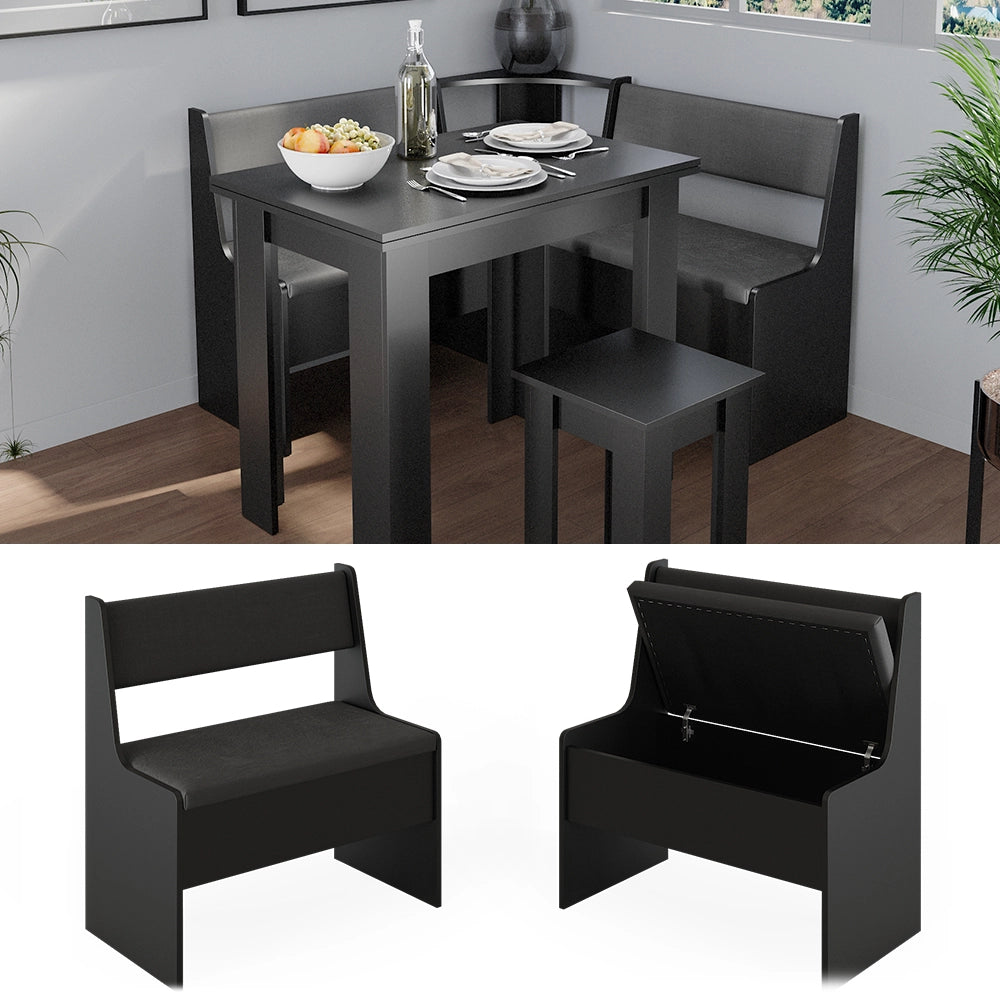 Vicco Panca ad angolo Nero 41.5 x 76.6 cm