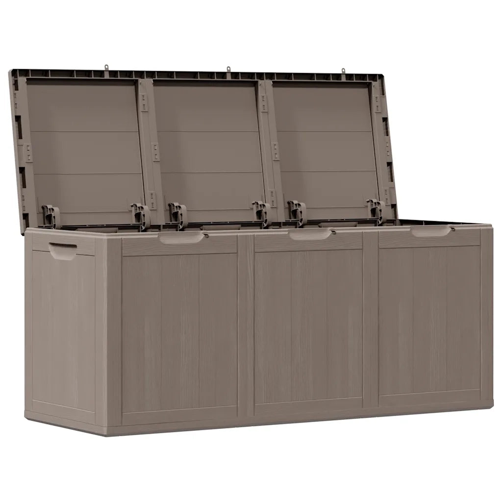 Baule da Giardino 270 L Marrone Aspetto legno in PP CFW4888868