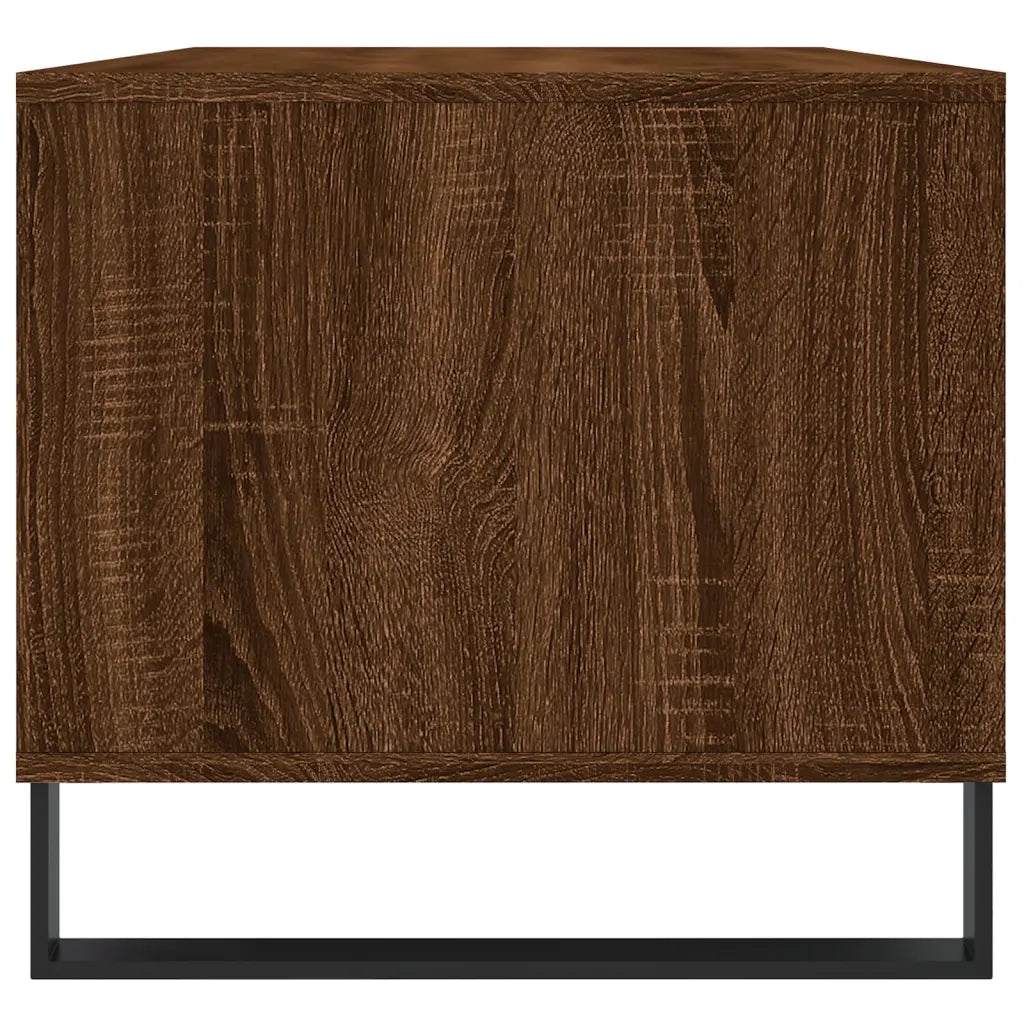 Tavolino Salotto-Tavolino da soggiorno-Tavolo Rovere Marrone 90x49x45 cm Legno Multistrato 884518