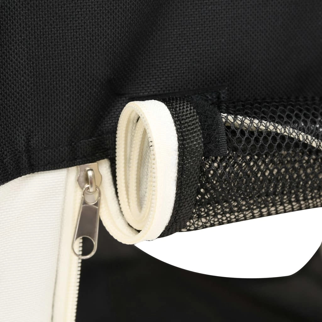 Box pieghevole per cani con borsa per il trasporto 90 x 90 x 58 cm nero 02_0001734
