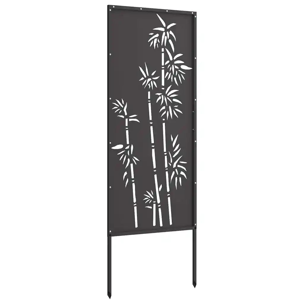 Schermo per privacy in giardino Floreale Nero 50 x 140 cm 876294