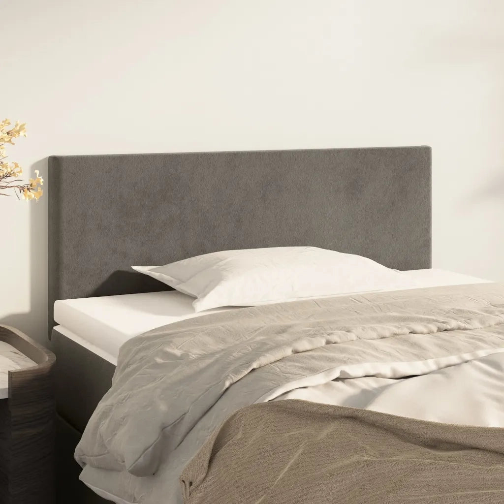 Testiera | Testata Grigio Scuro 80x5x78/88 cm in Velluto