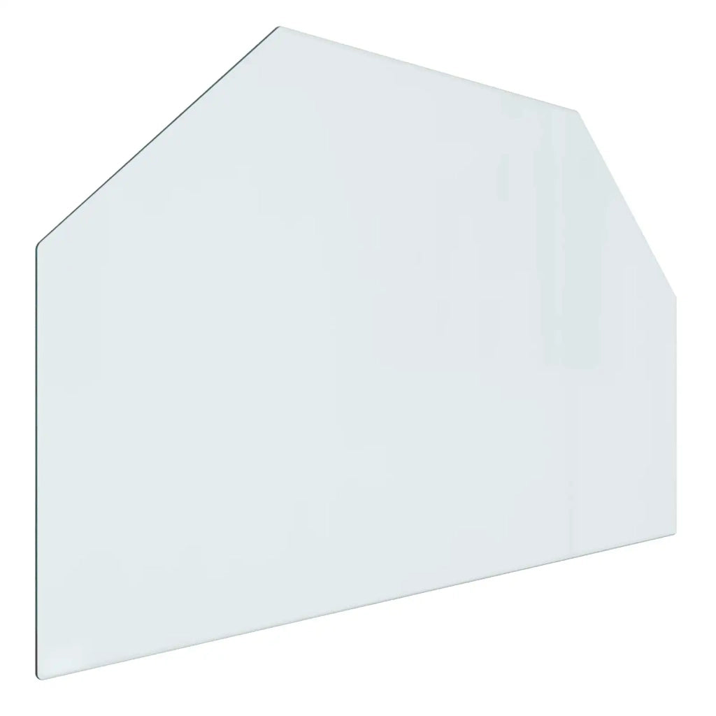 Piastra in vetro per camino Trasparente 80 x 50 cm Vetro