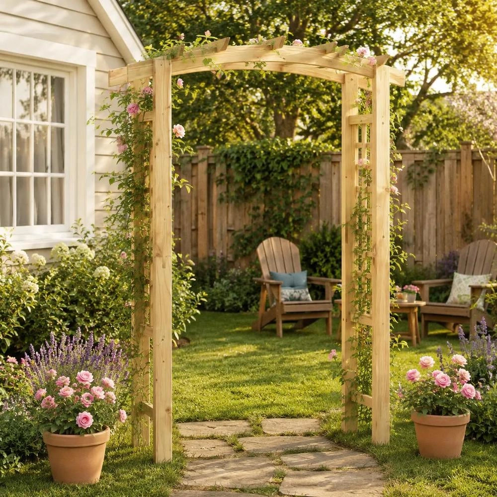 Garden Arch 150x60x210 Cm Wood