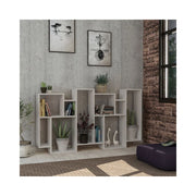 Libreria orizzontale bifacciale Karmato 96x168,5 colore bianco