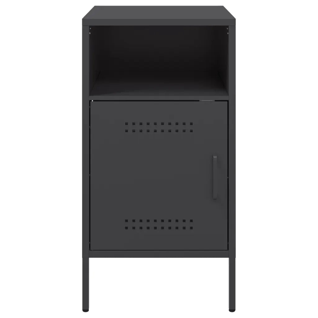 Comodini 2 pz Neri 36x39x68 cm in Acciaio 843067