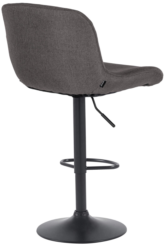 Set di 2 sgabelli da bar Solon tessuto nero 4