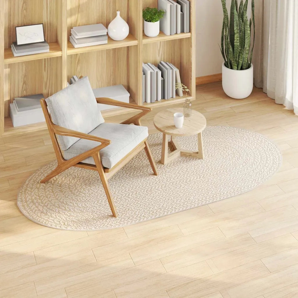 vidaXL Tappeto ZIZUR Crema PP