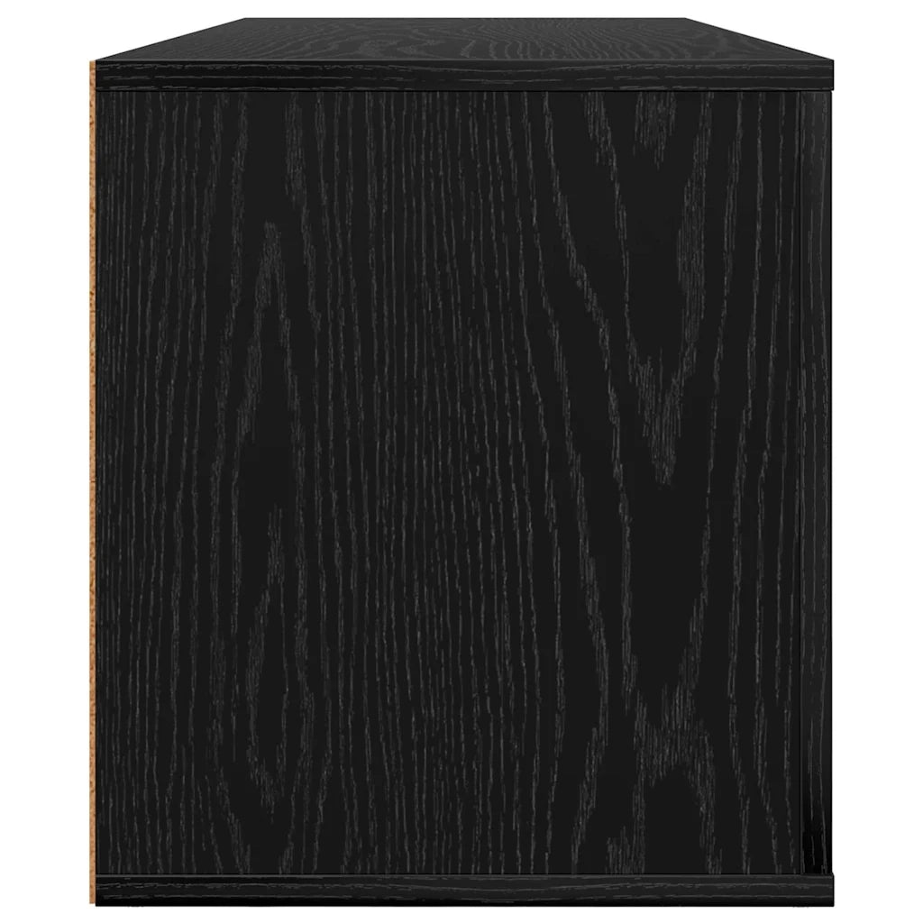 Mobile TV Rovere Nero 100 x 35 x 40 cm Legno multistrato