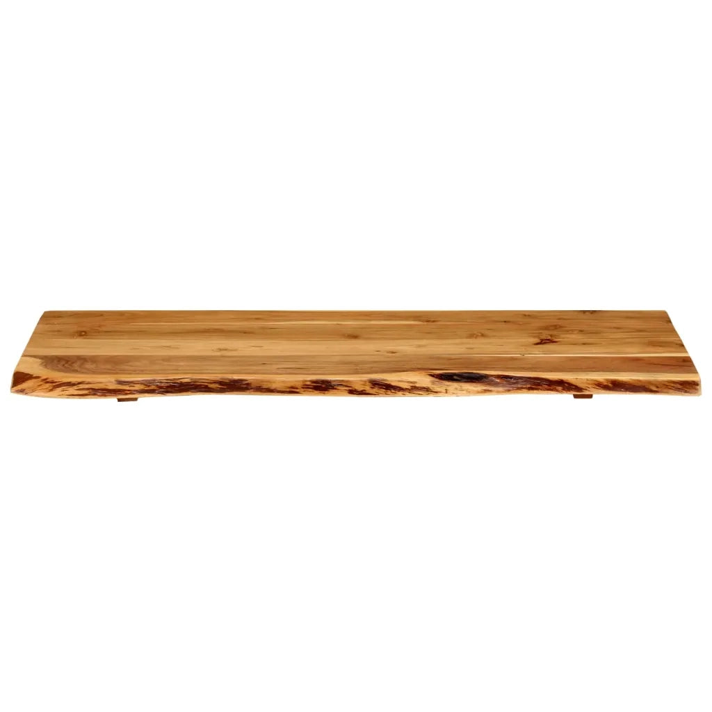 Piano per VanitÃ  Bagno in Massello di Acacia 100x52x2,5 cmcod mxl 126324