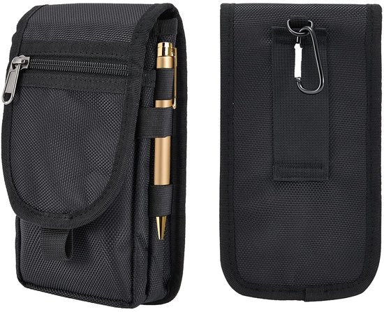 Riemtas permutabile per smartphone, holster per smartphone, cintura per attrezzi, tas multifunzionale con tas per smartphone per bicicletta e arrampicata, copritelefono per cintura, cintura per smartphone per uomo
