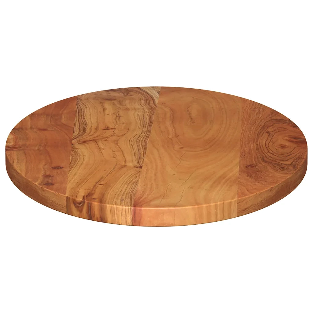 Piano Tavolo 80x40x3,8 cm Ovale in Legno Massello di Acacia 370808