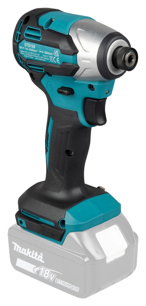 Avvitatore a Impulsi Makita DTD158Z 18V LXT Brushless 1/4" 170 Nm Solo Corpo