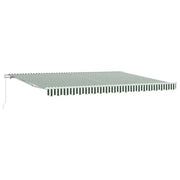 Tenda da Sole | Tenda parasole Verde e Bianco 450 x 300 x 165 cm