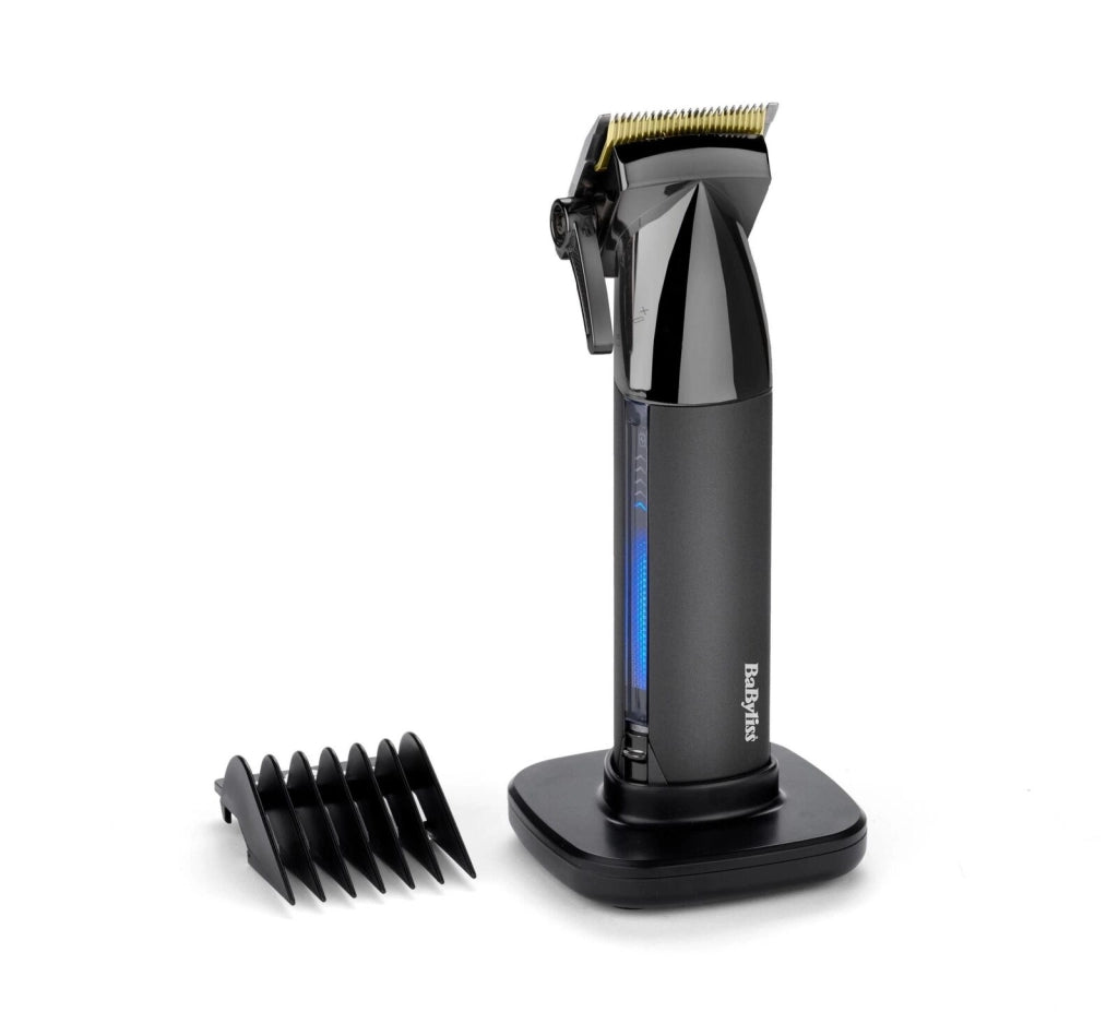 BaByliss E991E Super-X Metal Tagliacapelli Professionale Lama Titanio Ioni di Litio 180 min 10 Accessori colore Nero