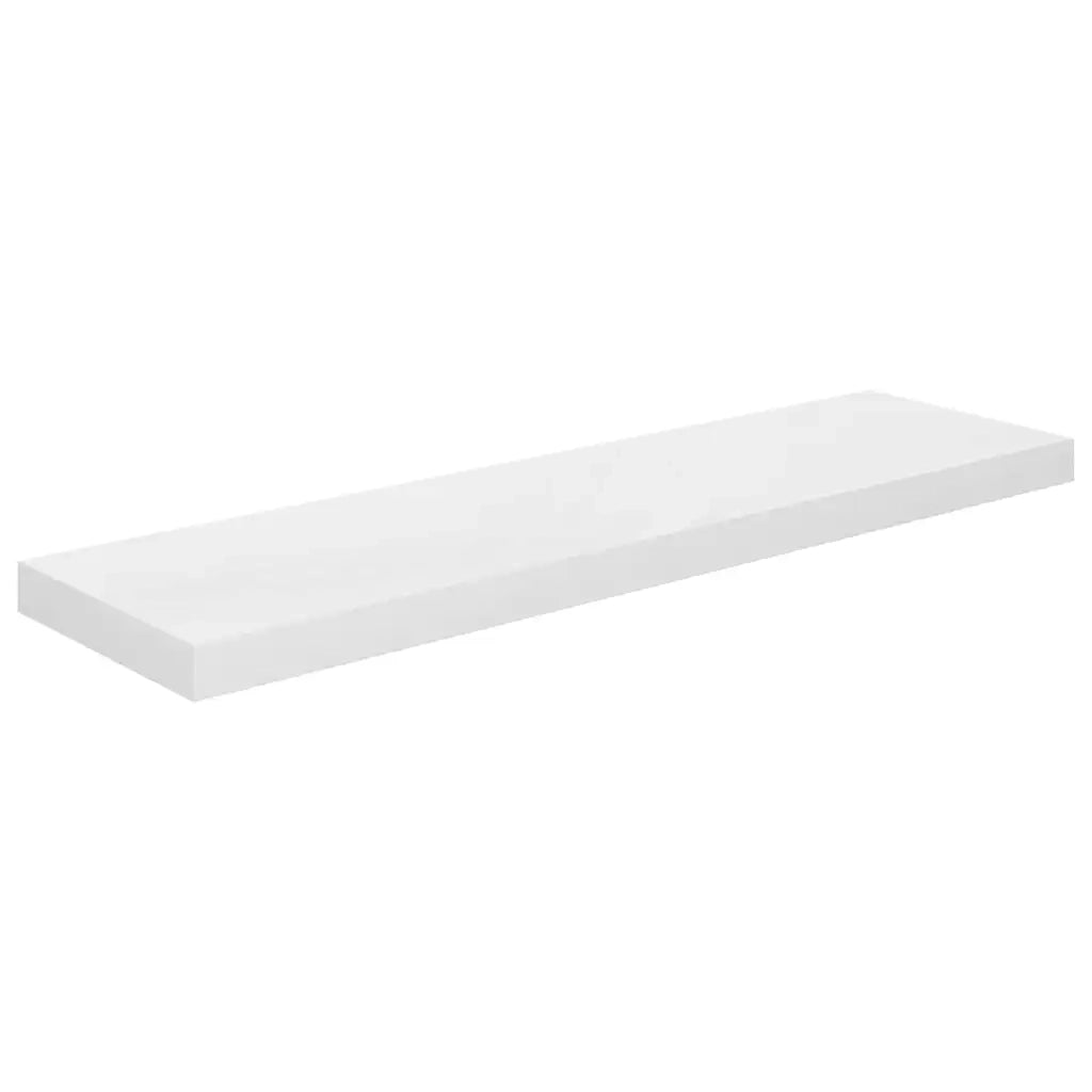 Scaffali a Parete 4 pz Bianco Lucido 23x23,5x3,8 cm in MDF 323756