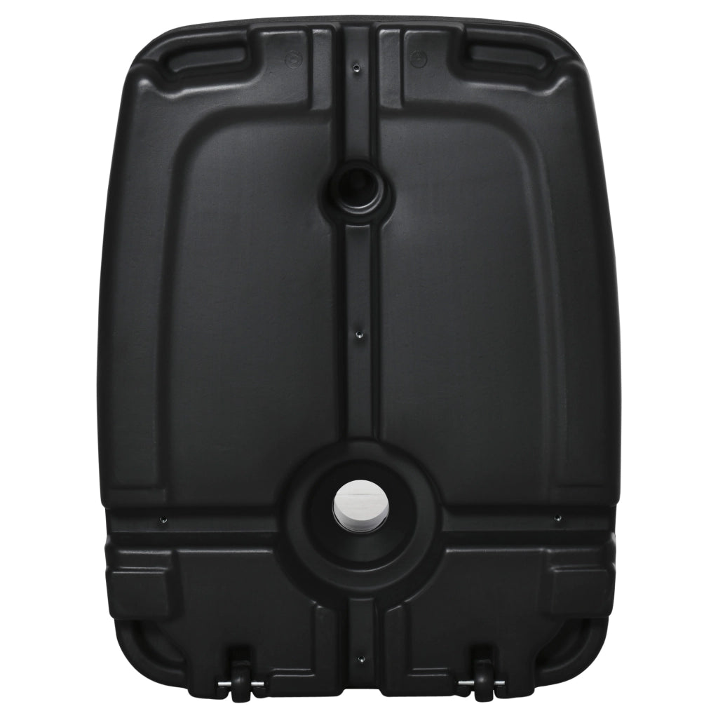 Base per Ombrellone con Ruote Riempibile d'Acqua ¨C Zephmum ¨C 80x60x17 cm Nero