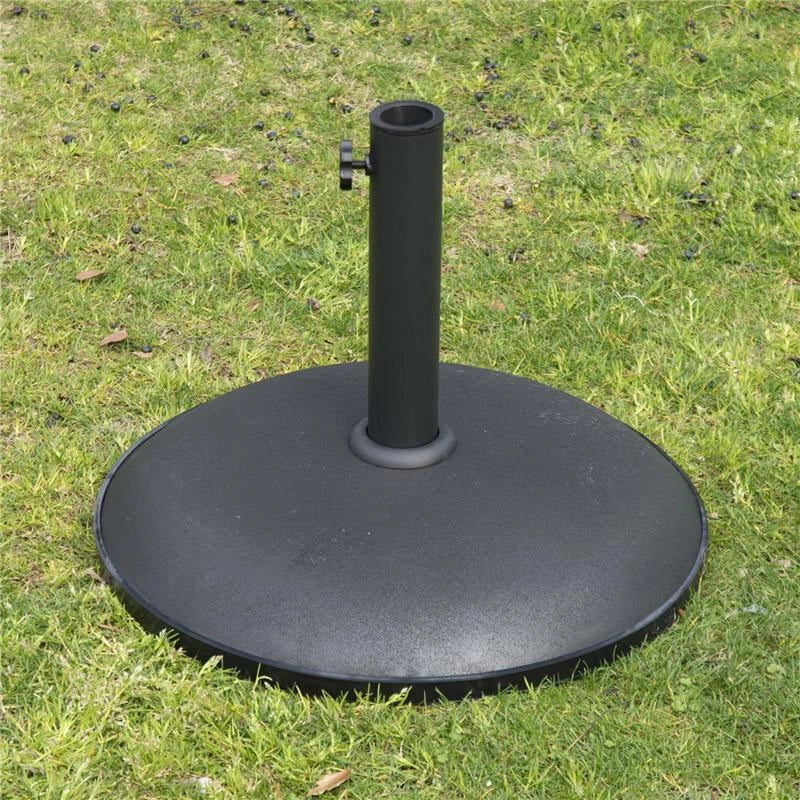 BASE PER OMBRELLONE DA GIARDINO IN CEMENTO PER OMBRELLONI CON PALO DI 35MM, 38MM, 48MM, NERO 50X37CM