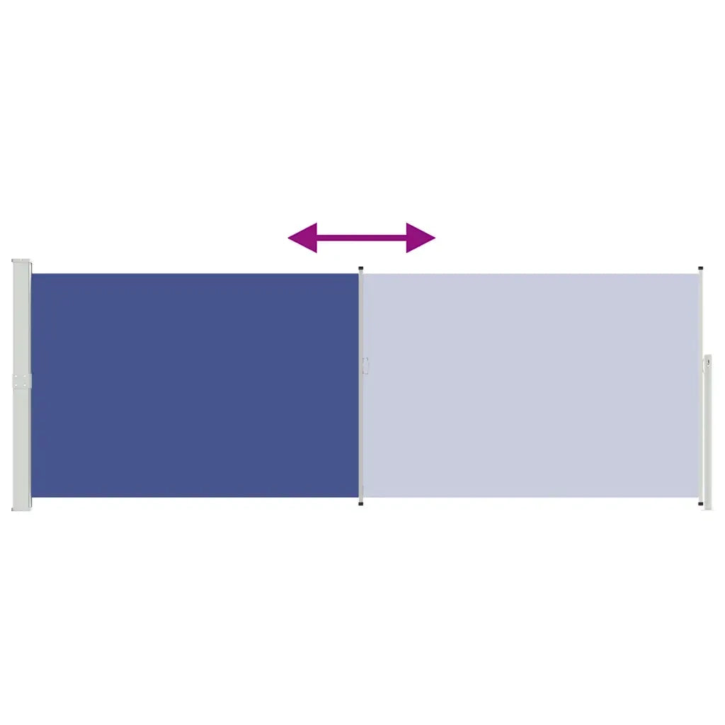 Tenda da Sole Laterale Retrattile-Tenda parasole per balcone 160 x 500 cm Blu