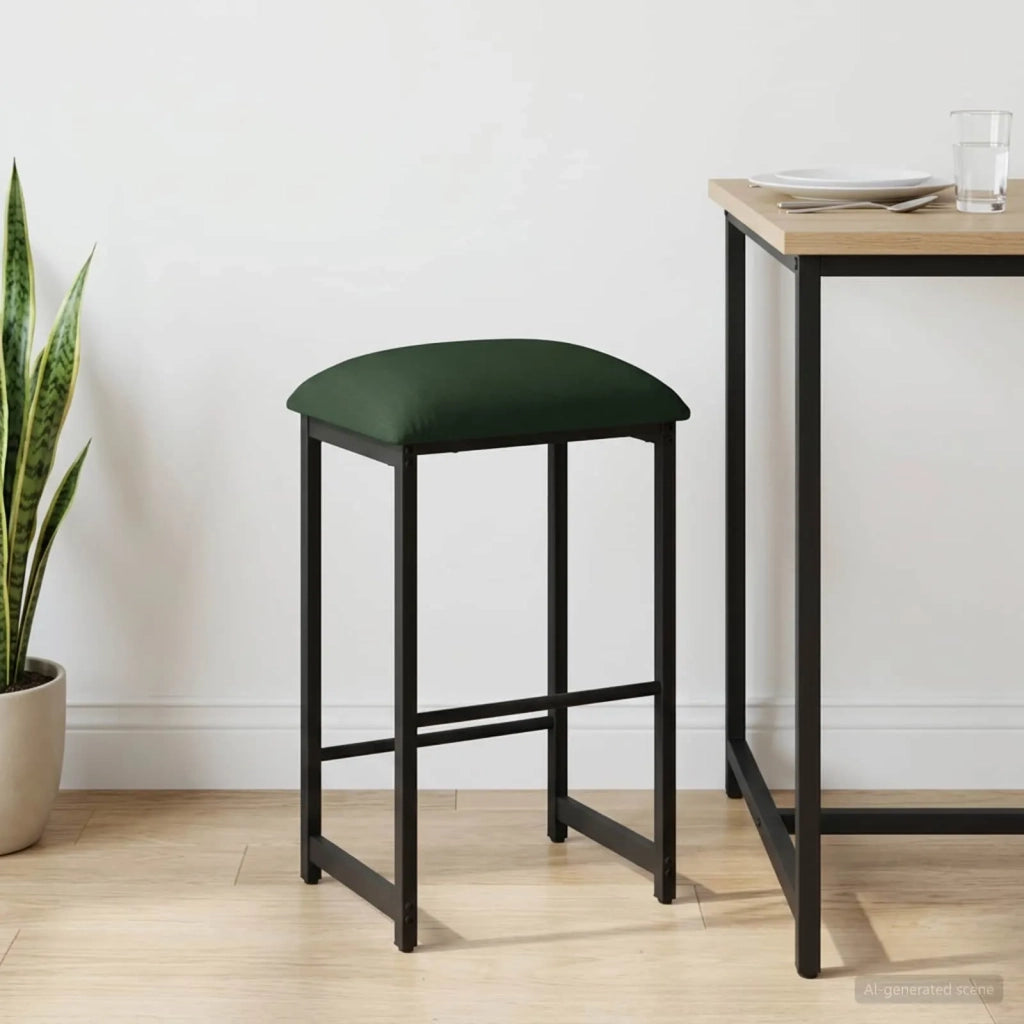 Sgabello da bar Verde Scuro 40 x 32 x 64 cm 8006211