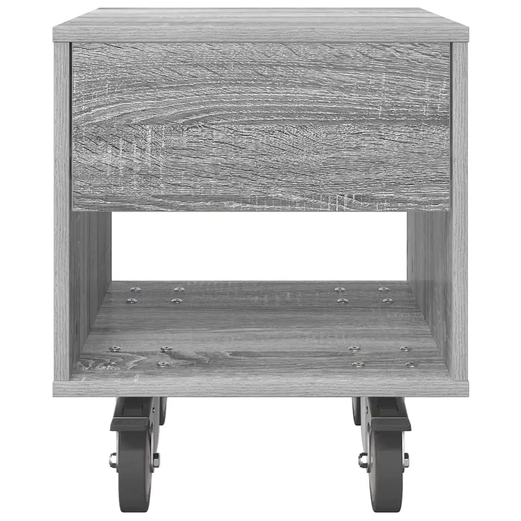 Comodino | Armadio da Notte | Mobiletto da notte Grigio Sonoma 40,5 x 40 x 48 cm Legno multistrato