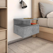 Comodini Pensili 2pz Grigio Cemento 40x31x27cm in Multistrato 800414