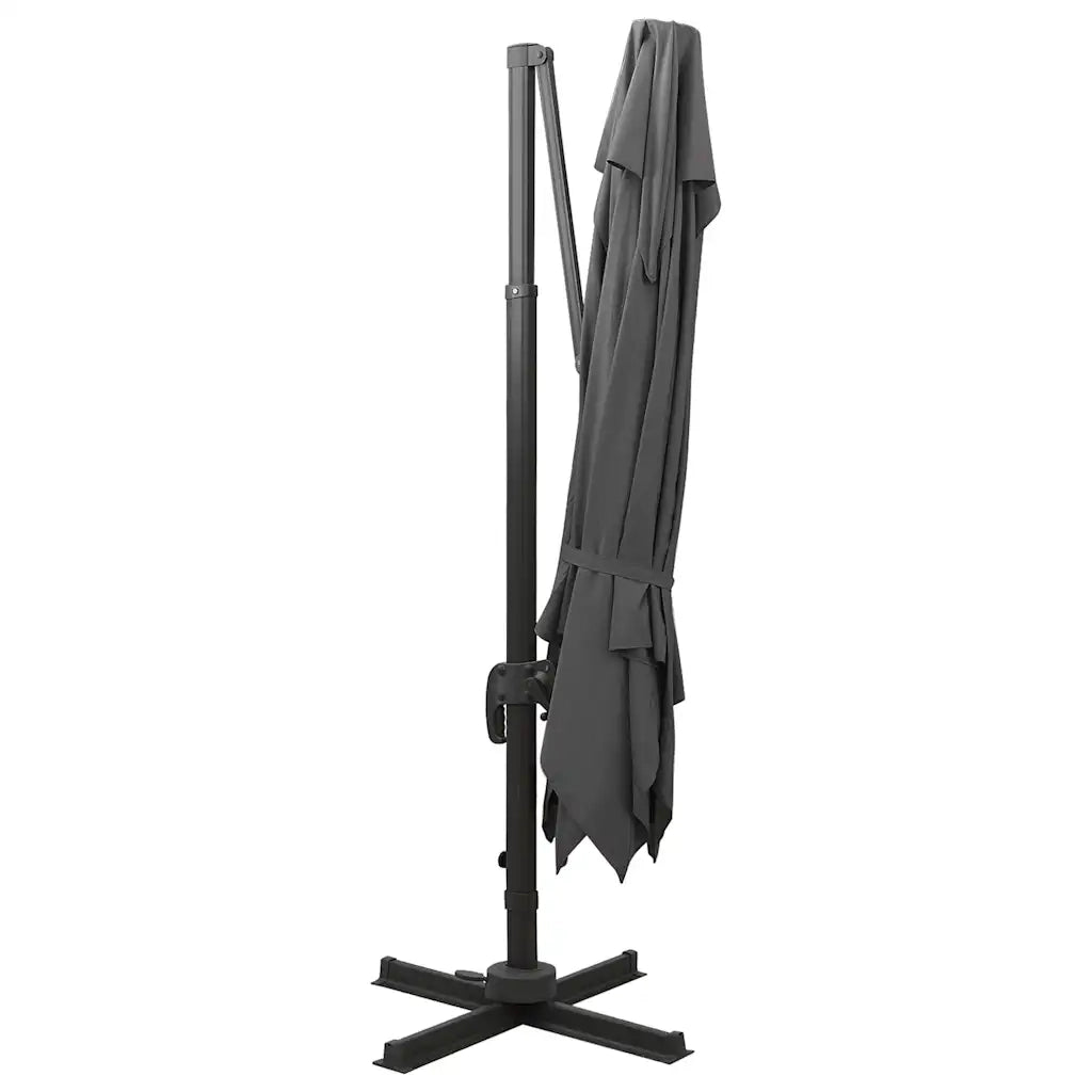 Ombrellone a Sbalzo con Doppia Copertura-Ombrello da giardino 300x300 cm Antracite