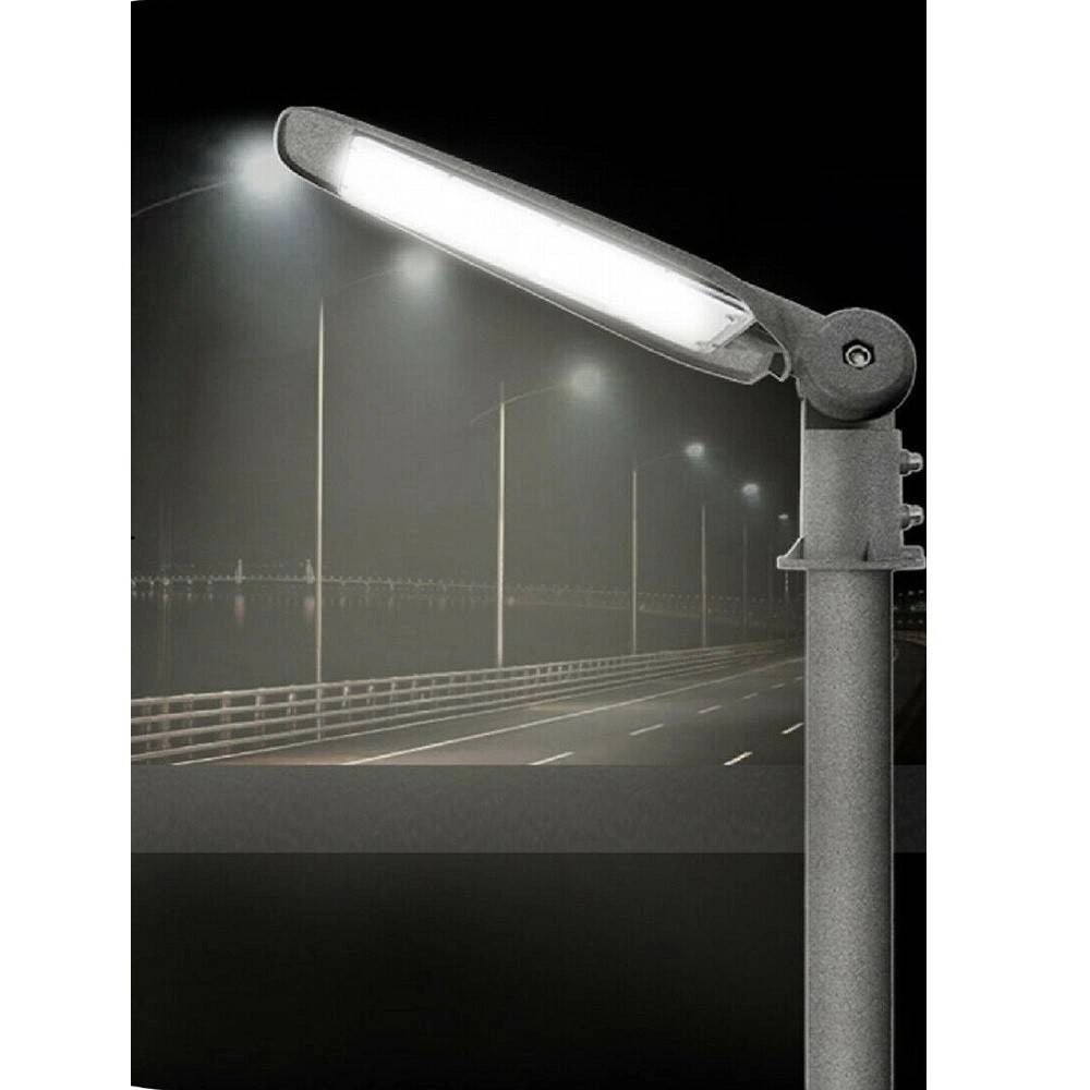 Trade Shop - Faro Led Stradale 100 Watt Lampione Armatura Per Esterno Luce Fredda 6500k Ip65 -